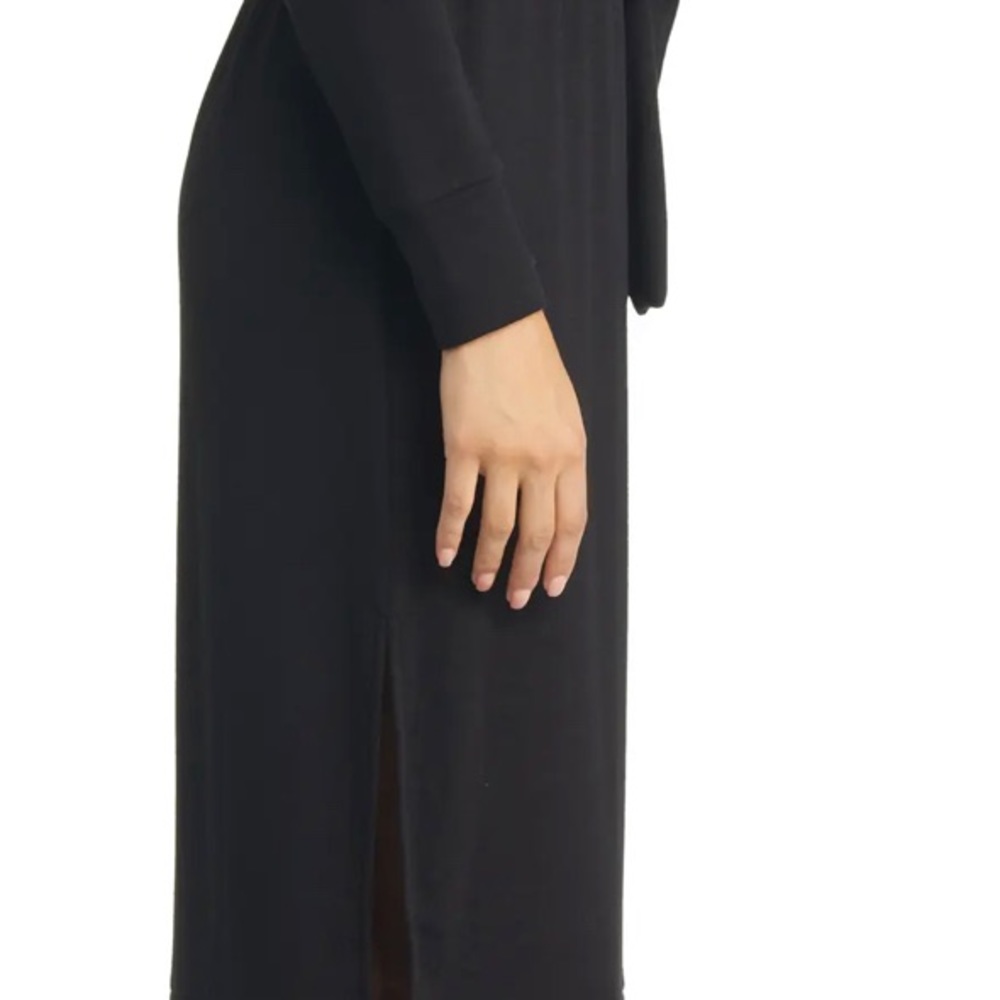 Caslon Tie Waist Long Sleeve Turtleneck Midi Dress size XS NWT - Picture 3 of 11